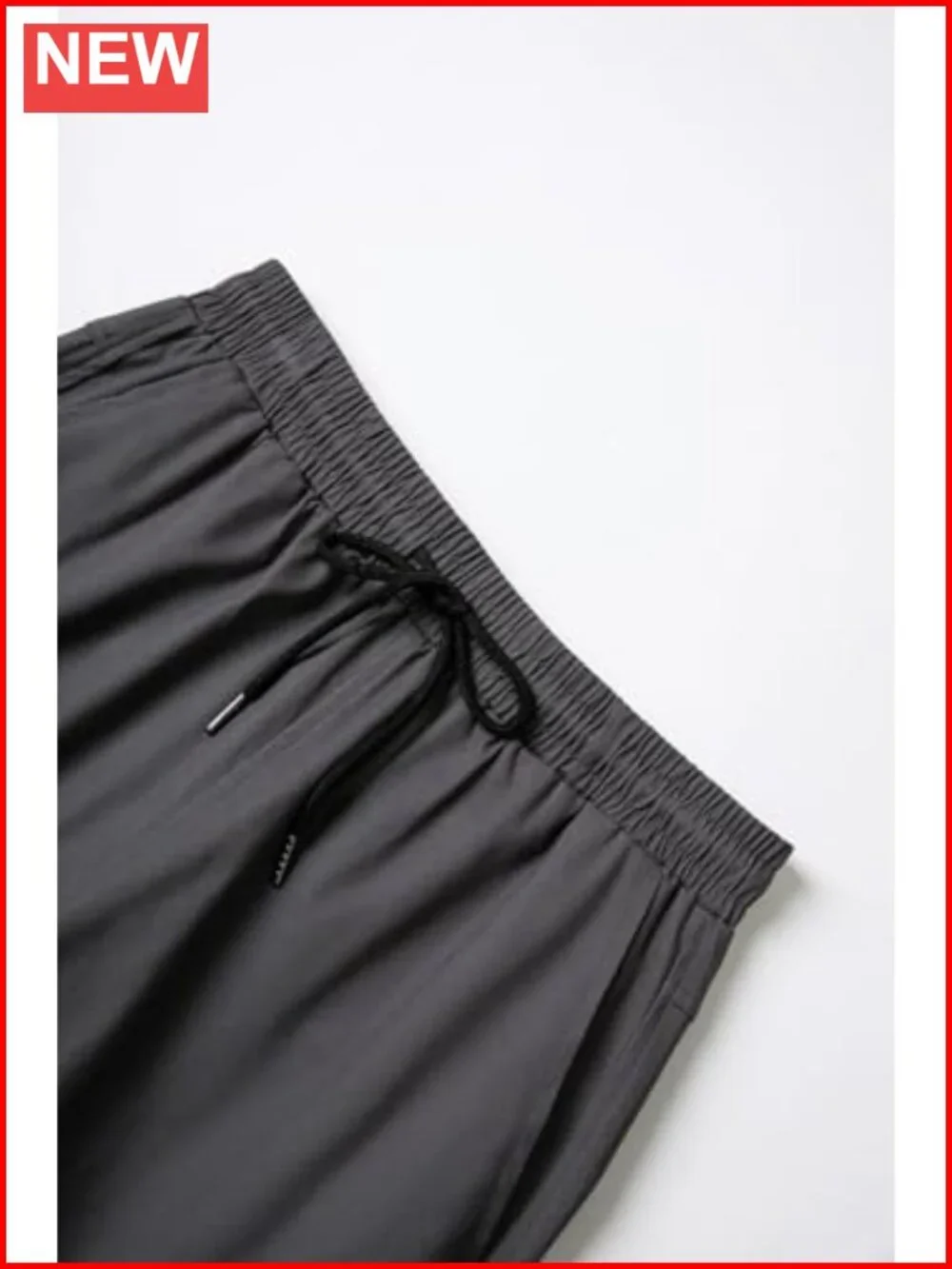 Men's Relaxed Fit Straight Leg Cargo Pants with Drawstring Elastic Waist and 6